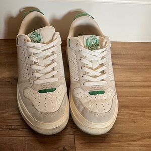 Le Tigre Cream and Green Men's Sneakers